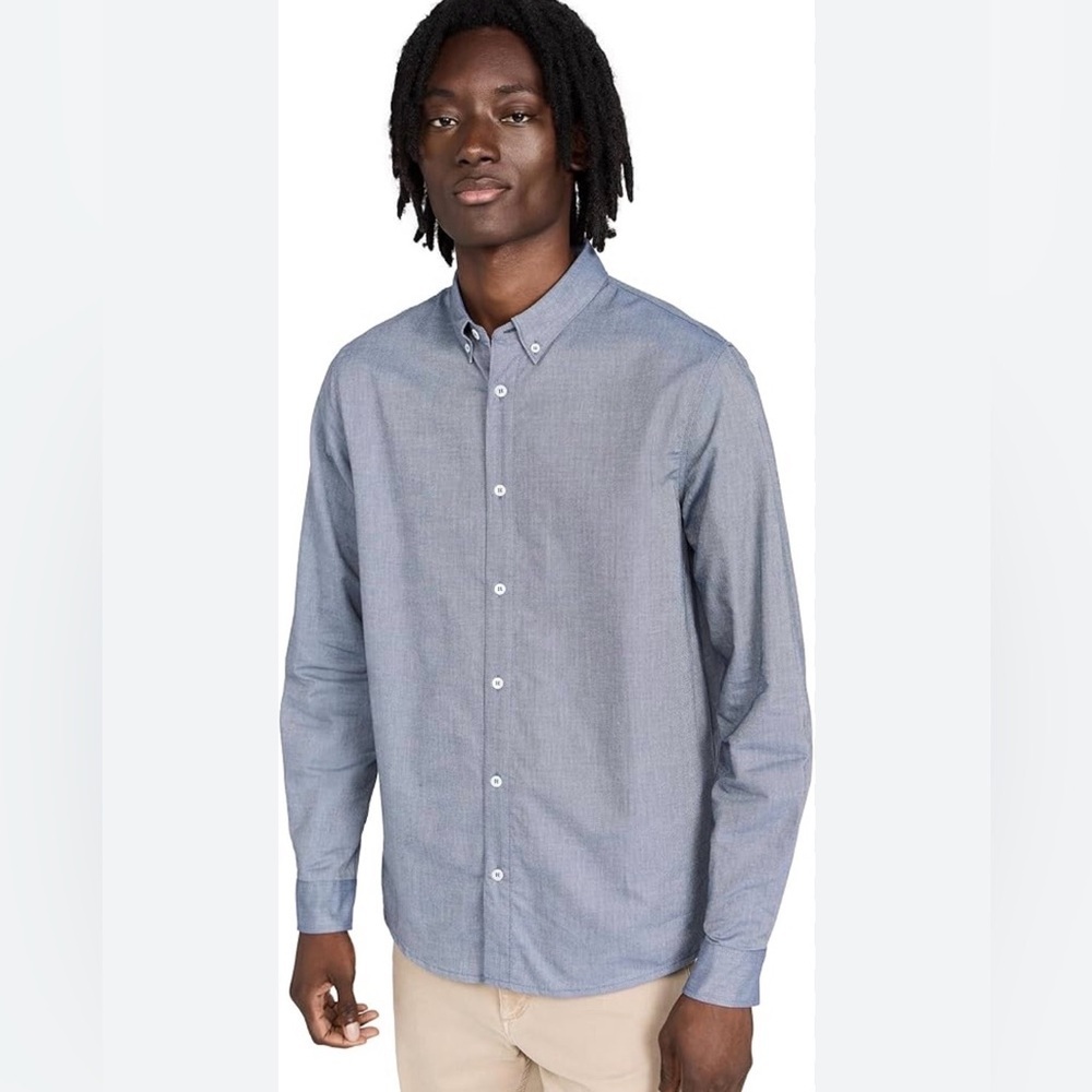 A.P.C. Indigo Casual Button Down Shirt